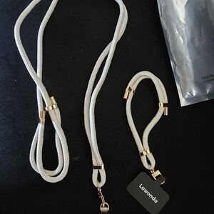 Gold and Cream Phone Case with Elegant Design